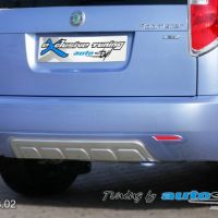 Zadní difuzor lyžina All-road - hladký pro lak+stříbrná lyžina